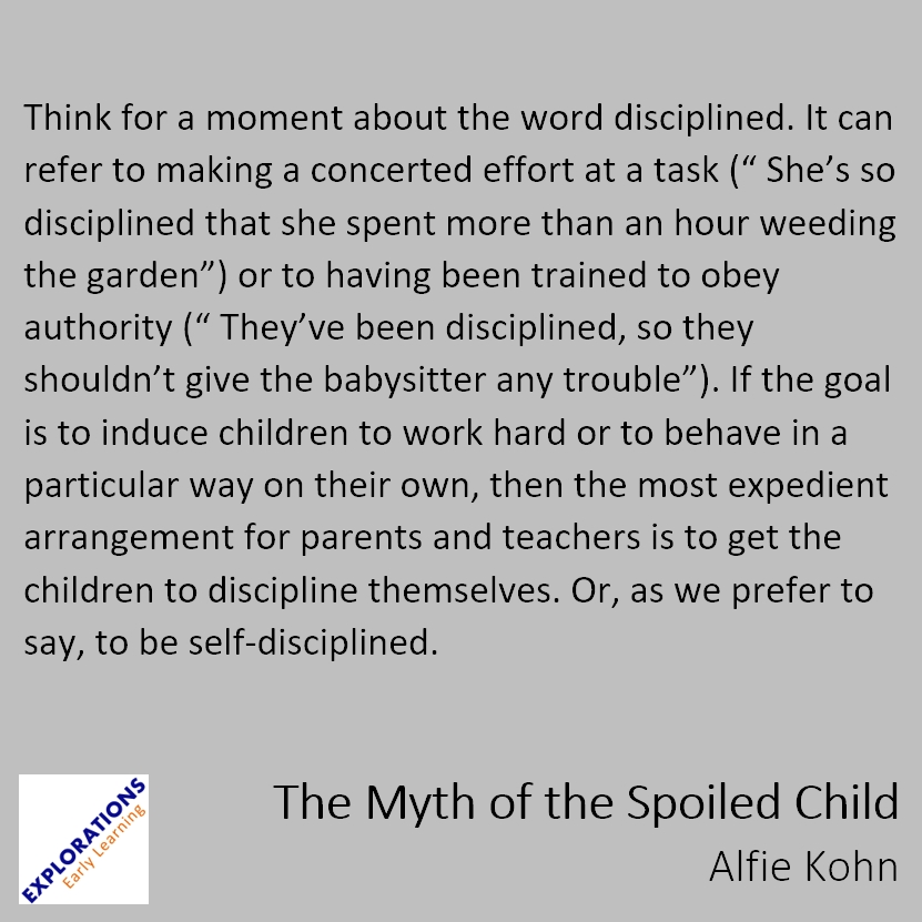 The Myth Of The Spoiled Child | Quote 01408