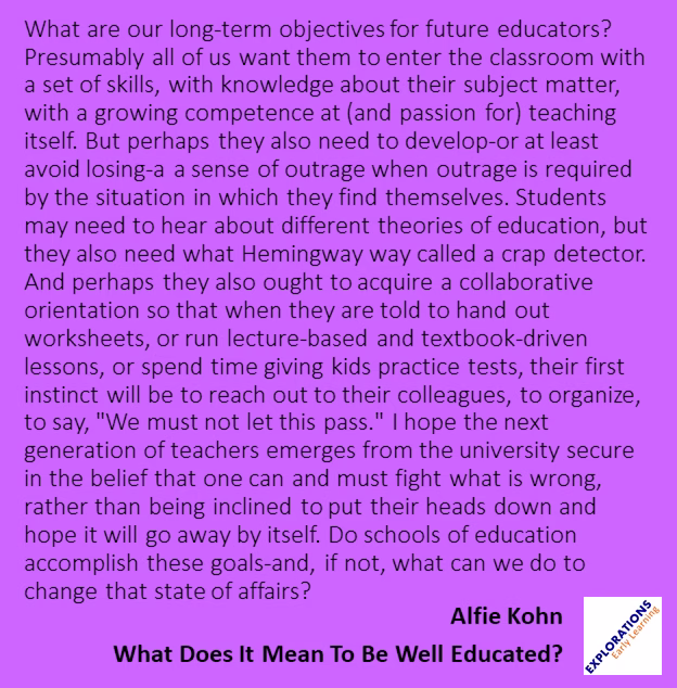 What Does It Mean To Be Well Educated? | Quote 00494
