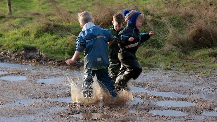 ‘It’s important for children to learn to be cold, wet, and survive that’