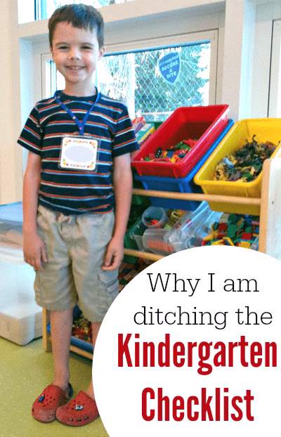 KINDERGARTEN CHECKLIST – WHY I’M DITCHING IT