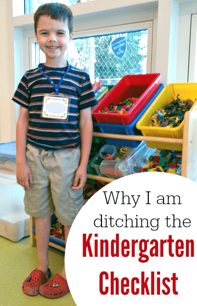 KINDERGARTEN CHECKLIST – WHY I’M DITCHING IT