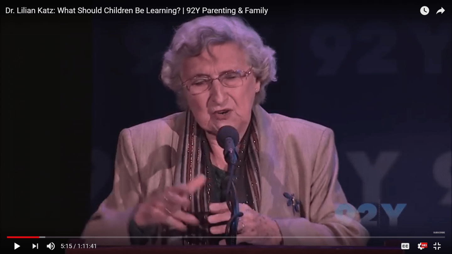 Dr. Lilian Katz | What Should Children Be Learning?