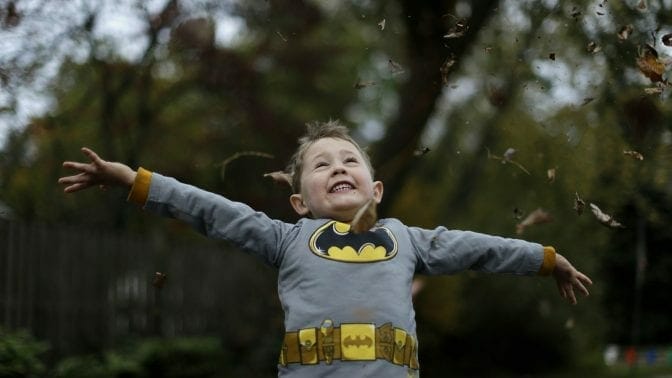 Dressing up as a superhero might actually give your kid grit