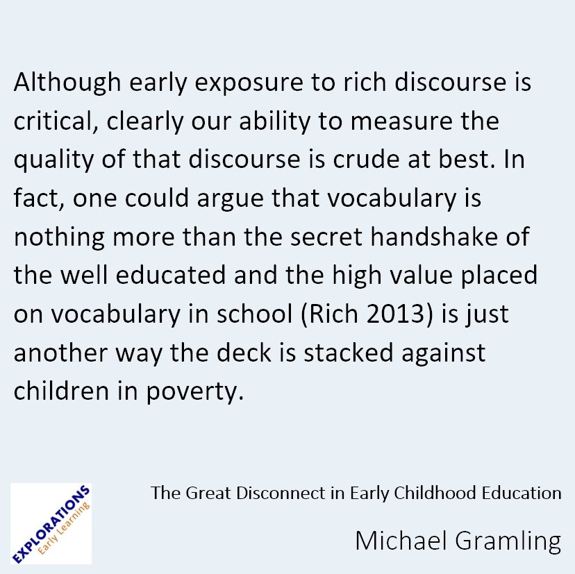 The Great Disconnect In Early Childhood Education | Quote 02021