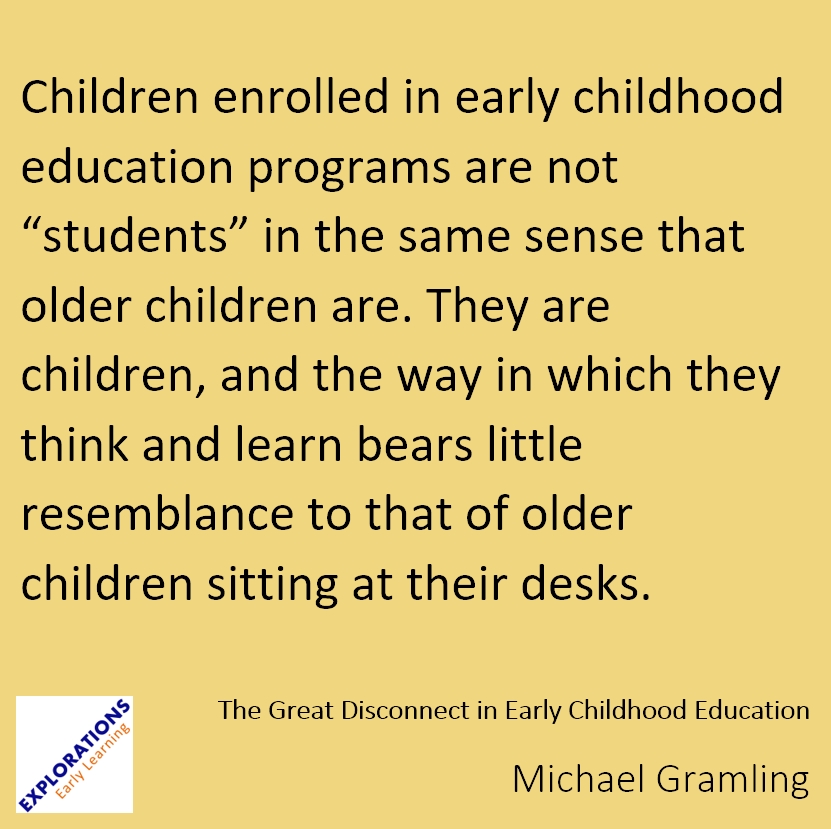 The Great Disconnect In Early Childhood Education | Quote 02058