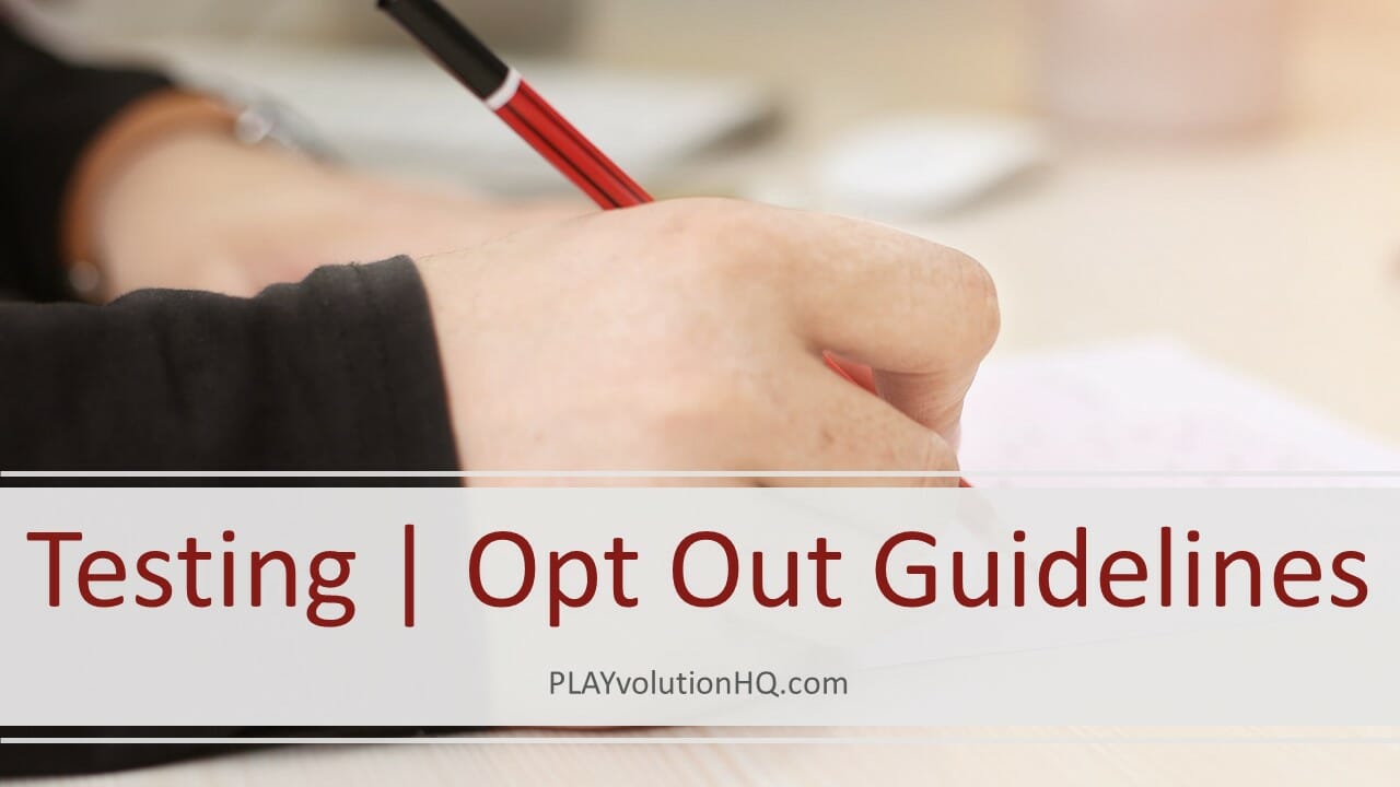 Testing | Opt Out Guidelines
