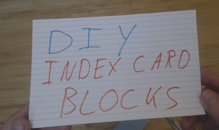 DIY Video | DIY Index Card Blocks