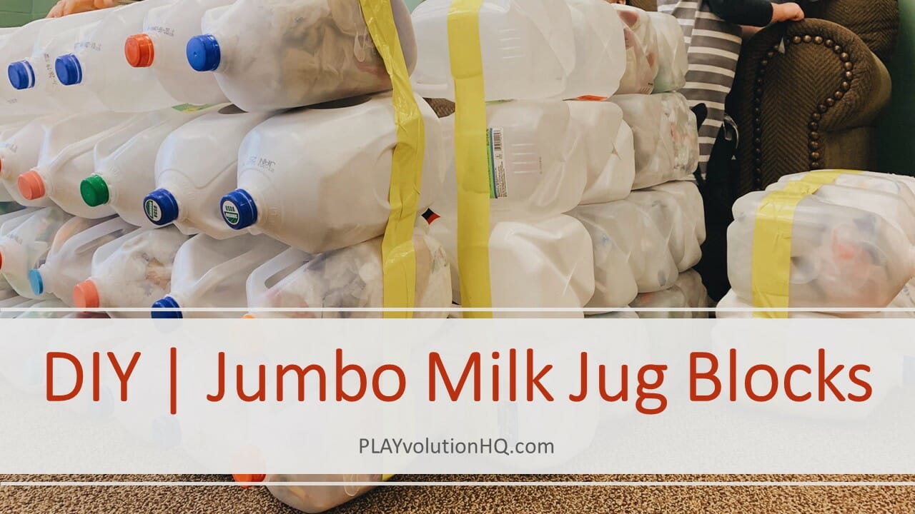 DIY | Jumbo Milk Jug Blocks