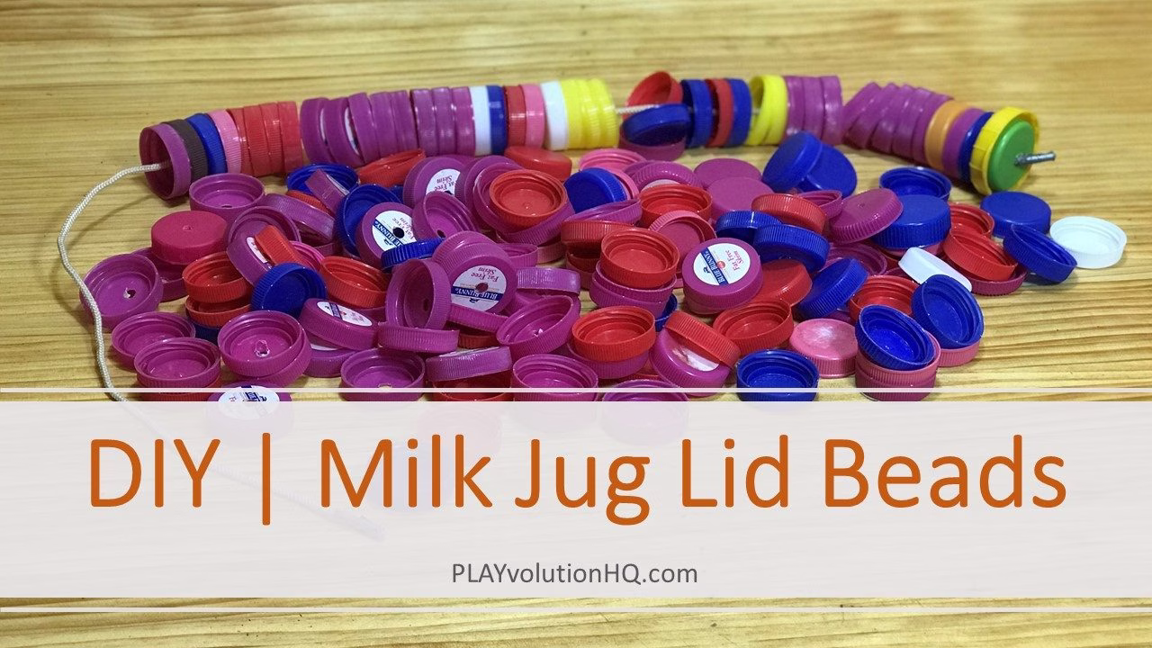 DIY | Milk Jug Lid Beads