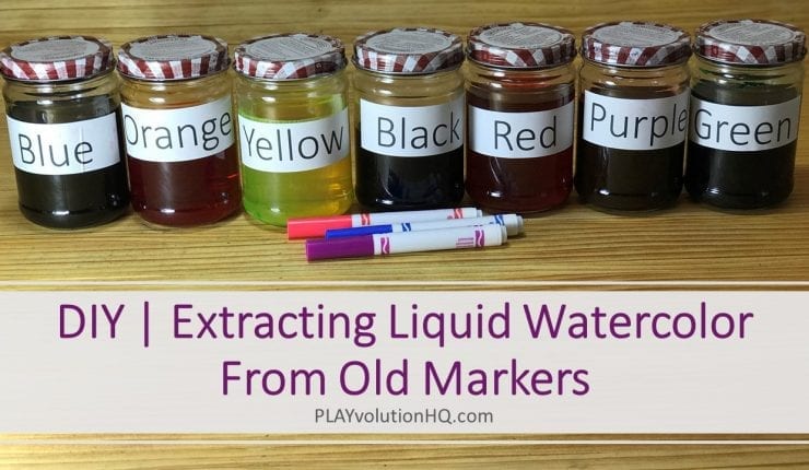 DIY | Extracting Liquid Watercolor From Old Markers