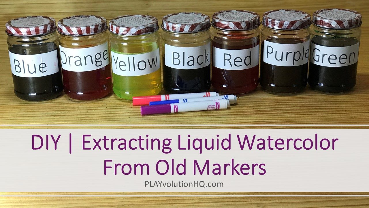 DIY, Extracting Liquid Watercolor From Old Markers