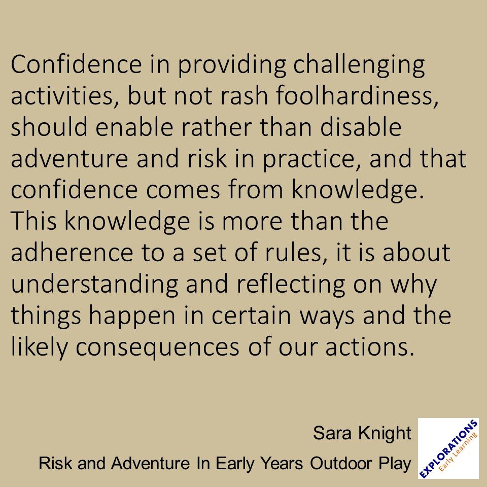 Risk and Adventure In Early Years Outdoor Play | Quote 02709