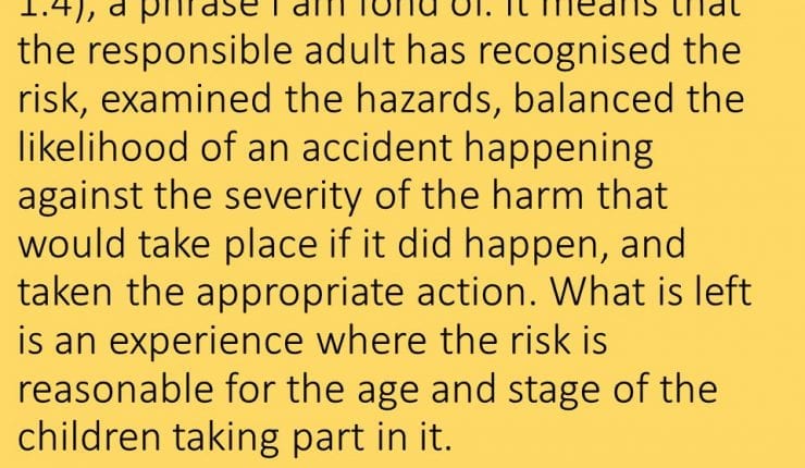 Risk and Adventure In Early Years Outdoor Play | Quote 02719