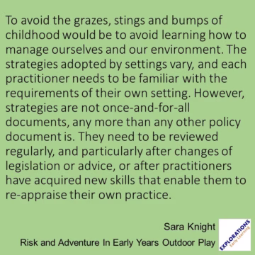 Risk and Adventure In Early Years Outdoor Play | Quote 02929