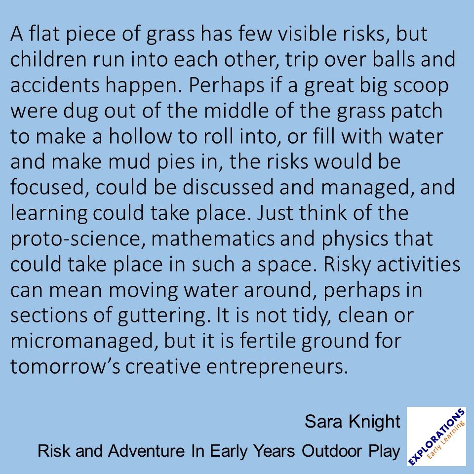 Risk and Adventure In Early Years Outdoor Play | Quote 02968