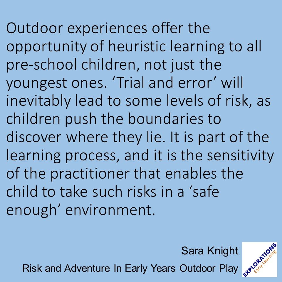 Risk and Adventure In Early Years Outdoor Play | Quote 03025