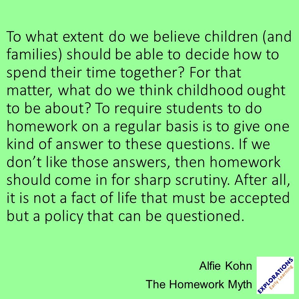 The Homework Myth | Quote 03029