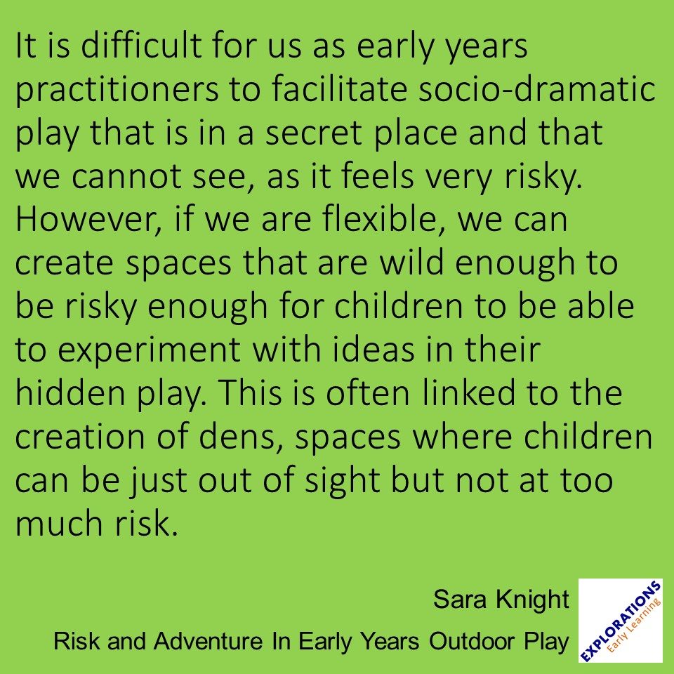 Risk and Adventure In Early Years Outdoor Play | Quote 03057