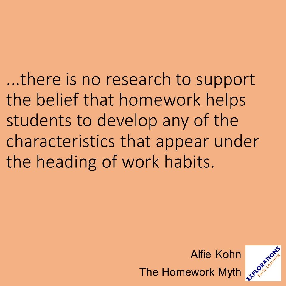 myth about homework