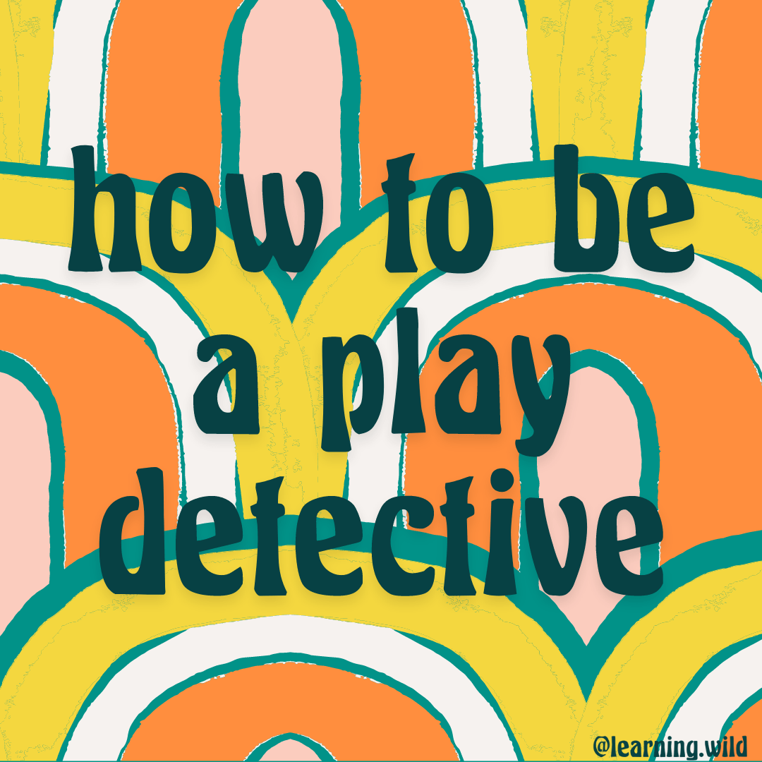 How To Be A Play Detective