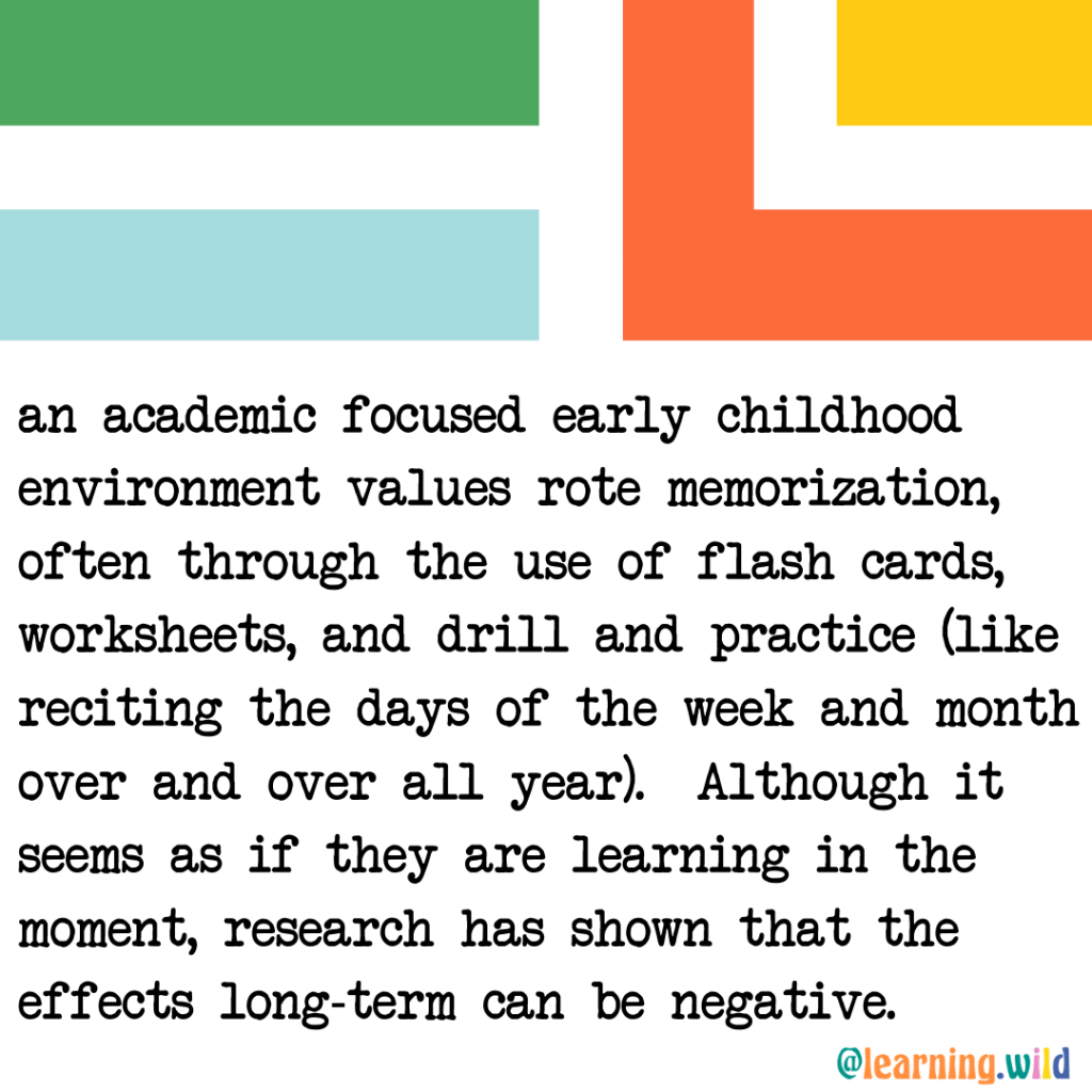 Play is More Intellectual Than Academics