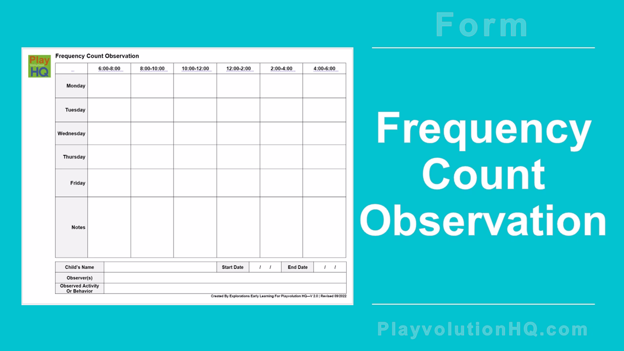 Free Forms | Frequency Count Observation