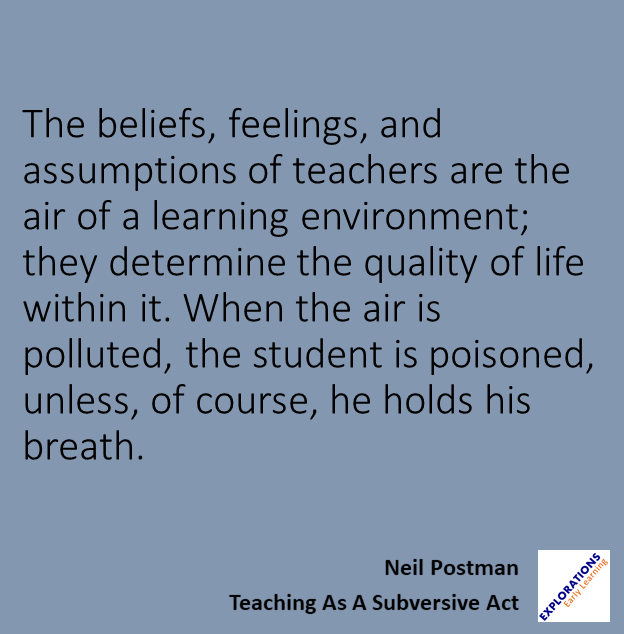 Teaching As A Subversive Act | Quote 00417