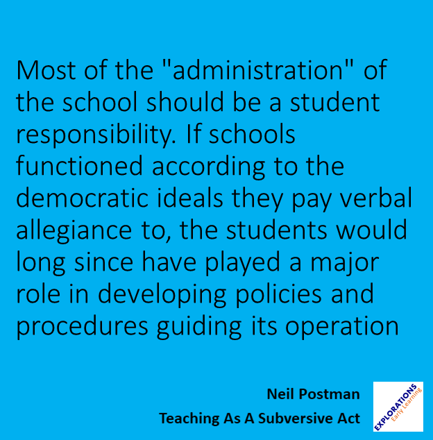 Teaching As A Subversive Act | Quote 00421