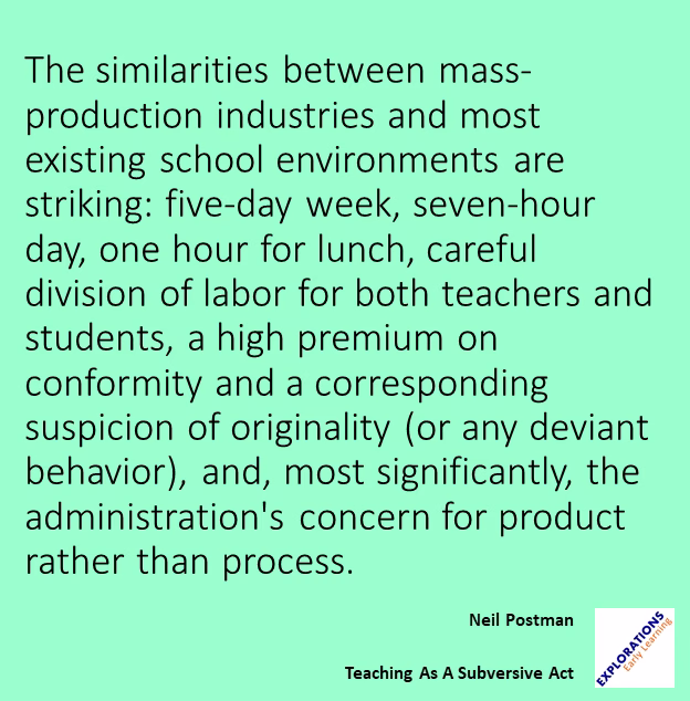 Teaching As A Subversive Act | Quote 00453