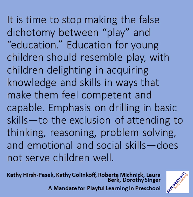 A Mandate For Playful Learning In Preschool | Quote 01156