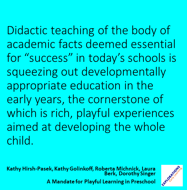 A Mandate For Playful Learning In Preschool | Quote 01698