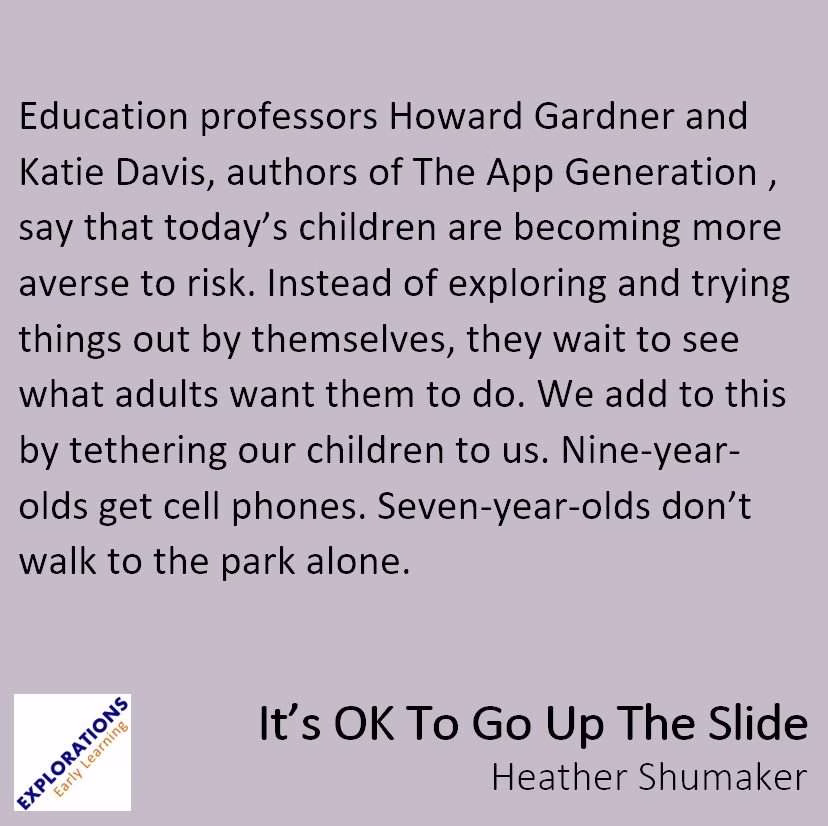 It’s OK To Go Up The Slide | Quote 01903