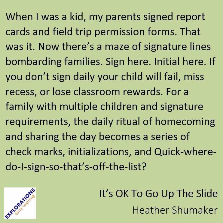 It’s OK To Go Up The Slide | Quote 02592