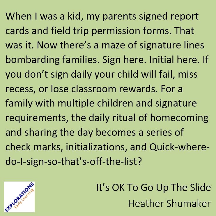 It’s OK To Go Up The Slide | Quote 02592