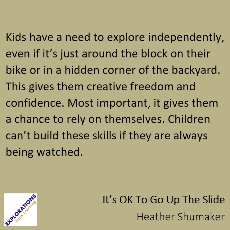 It’s OK To Go Up The Slide | Quote 02677