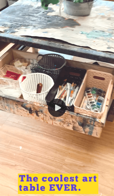 The Coolest Art Table Ever