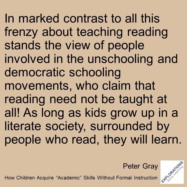 How Children Acquire “Academic” Skills Without Formal Instruction | Quote 03154