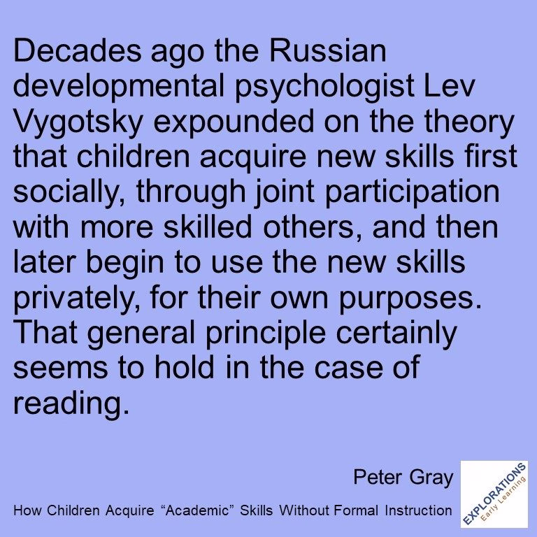 How Children Acquire “Academic” Skills Without Formal Instruction | Quote 03155