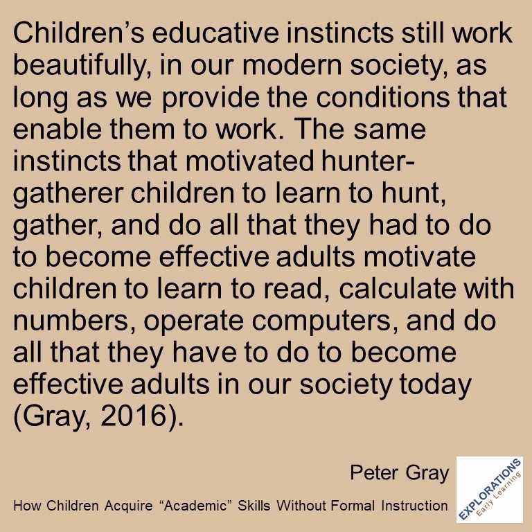 How Children Acquire “Academic” Skills Without Formal Instruction | Quote 03171