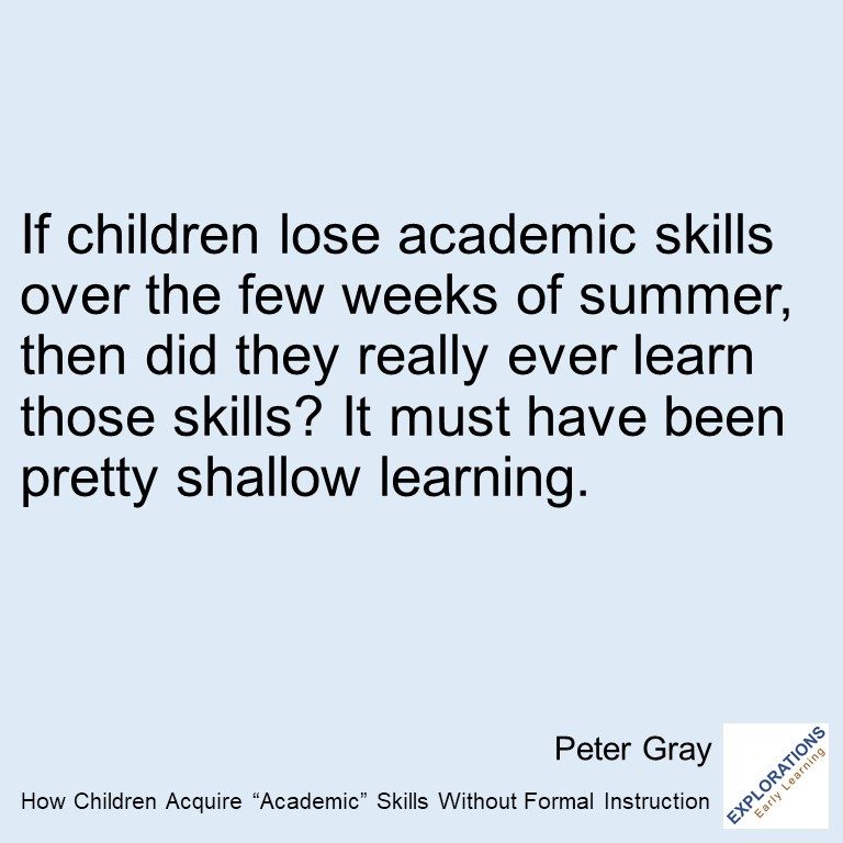 How Children Acquire “Academic” Skills Without Formal Instruction | Quote 03177