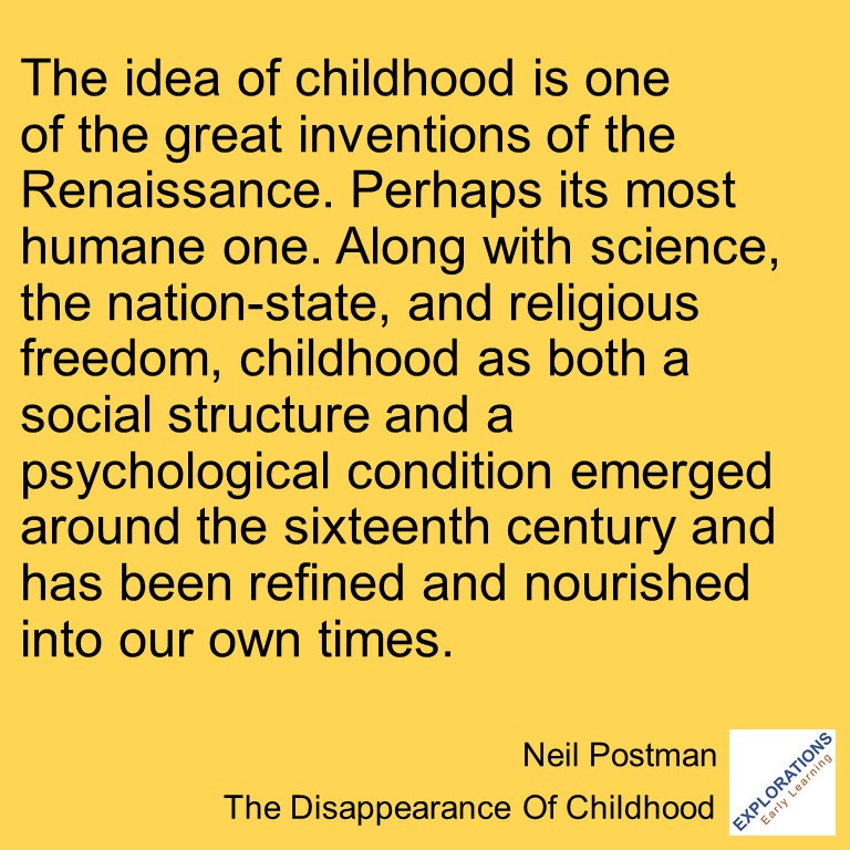 The Disappearance Of Childhood | Quote 03301