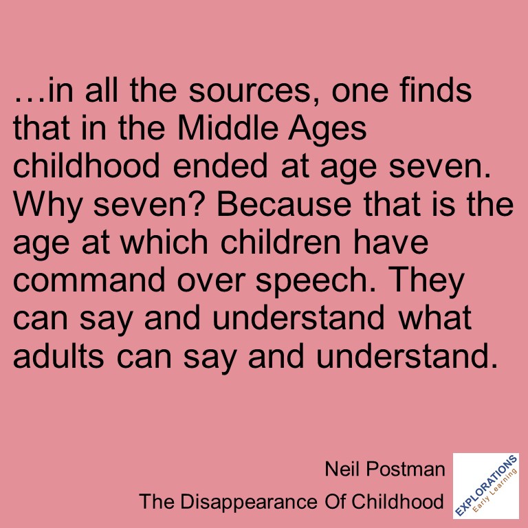The Disappearance Of Childhood | Quote 03306