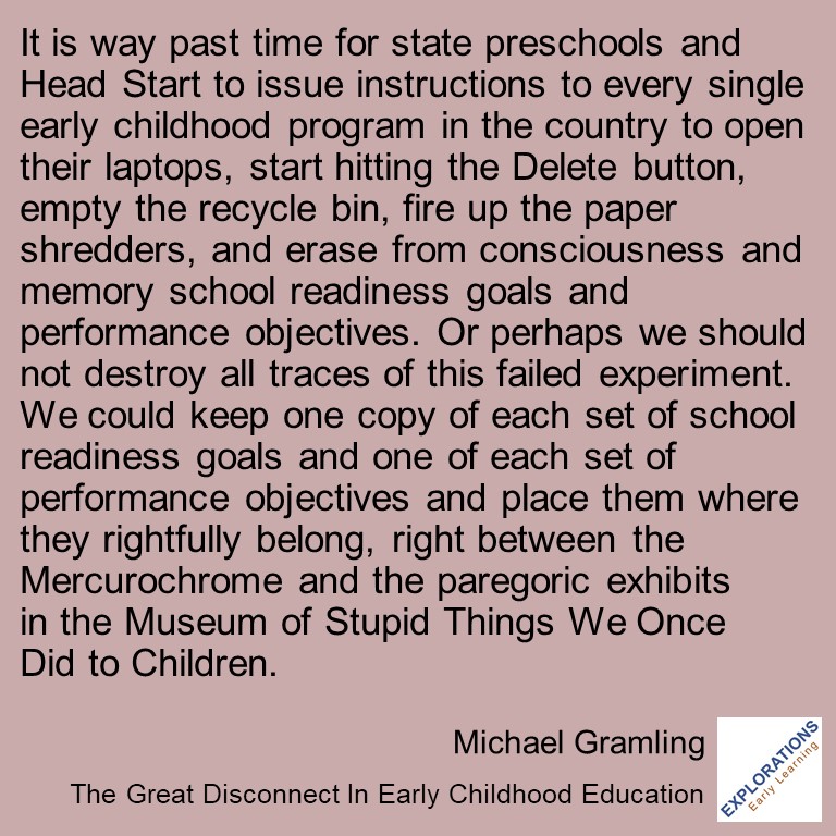 The Great Disconnect In Early Childhood Education | Quote 03320