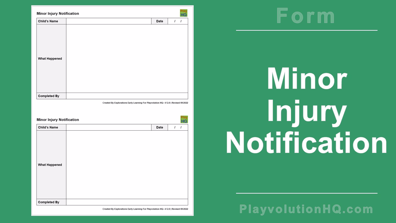Free Forms | Minor Injury Notification