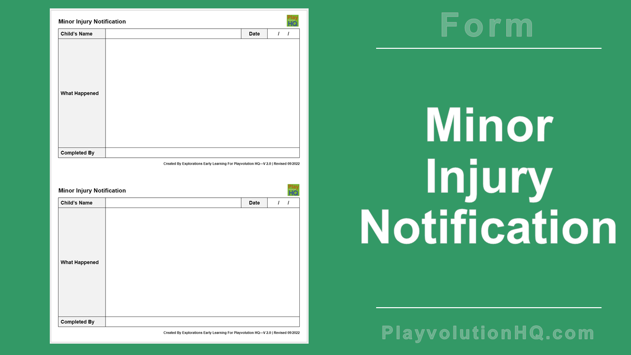 Free Forms | Minor Injury Notification