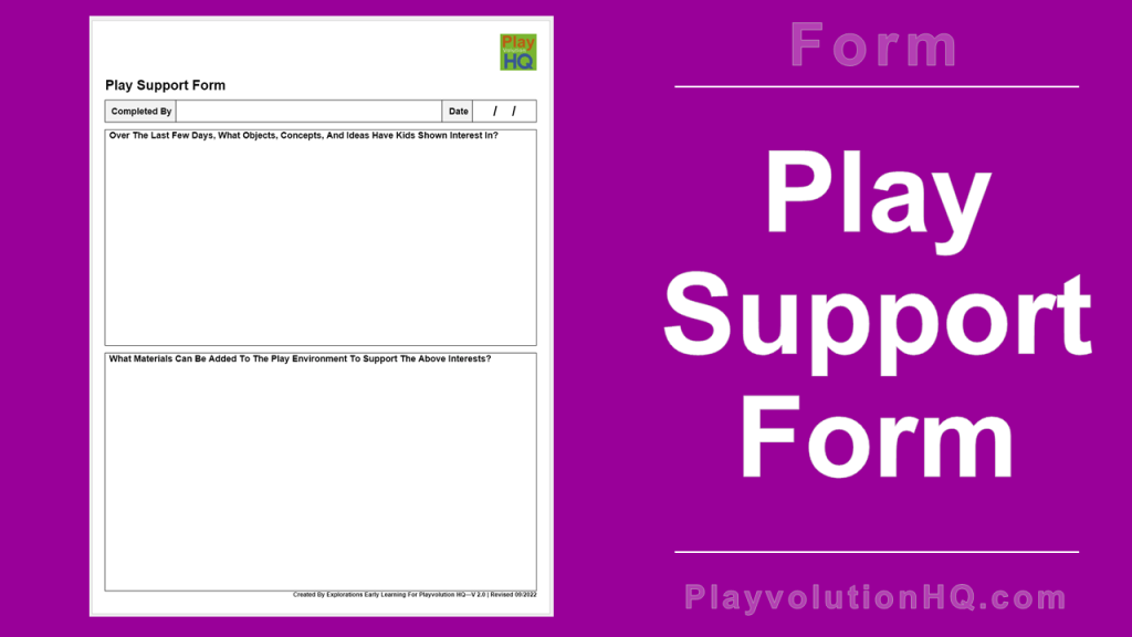 Play Support Form