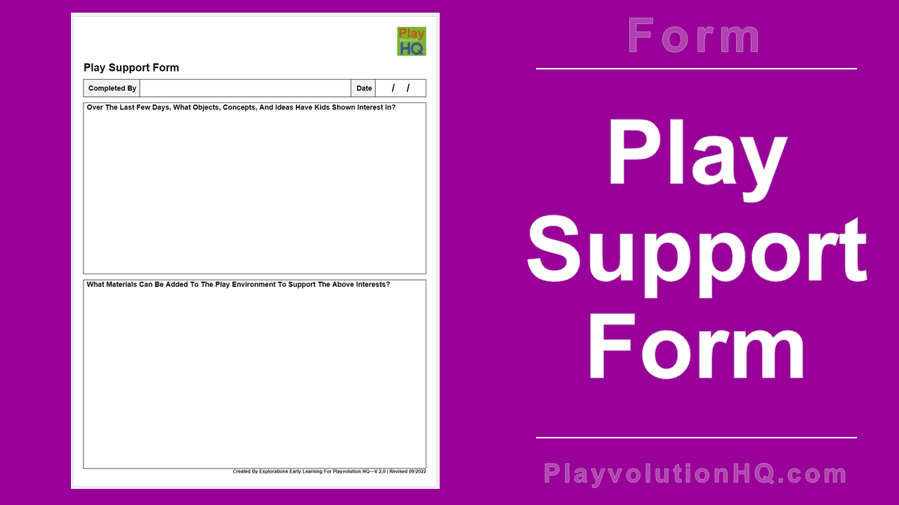 Free Forms | Play Support Form