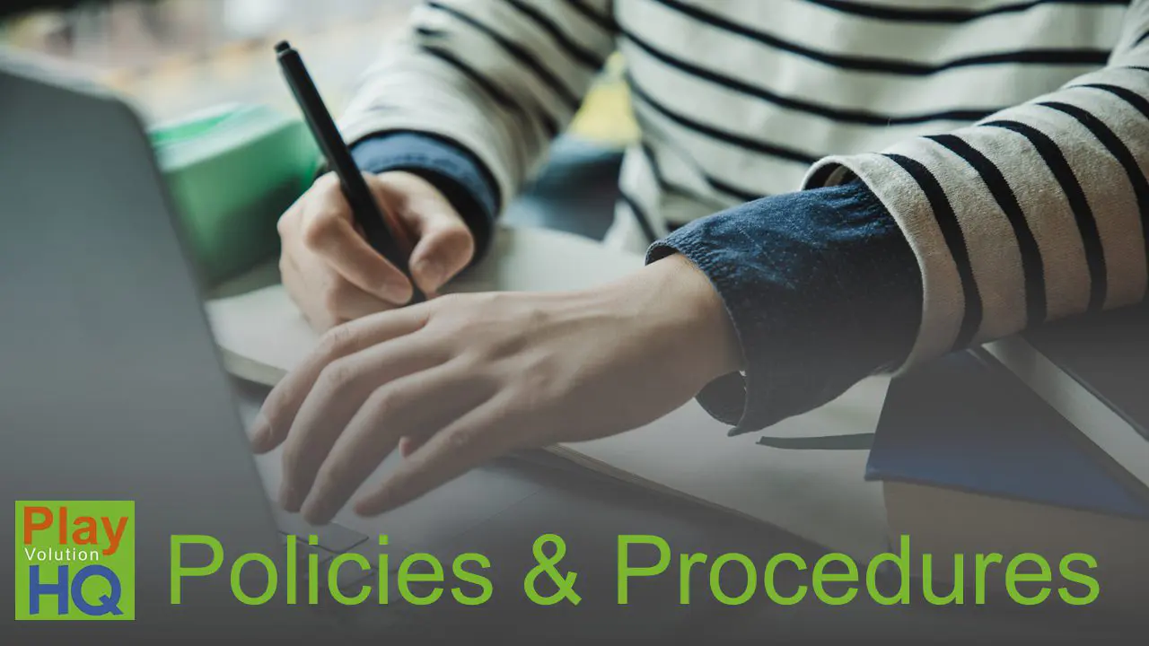 Early Learning Policies And Procedures