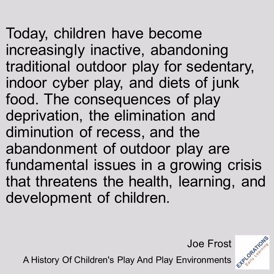 A History Of Children’s Play And Play Environments  | Quote 03494