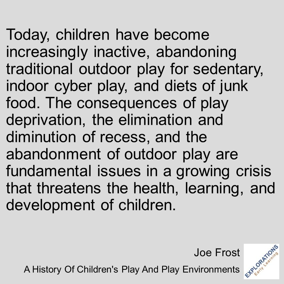 A History Of Children’s Play And Play Environments  | Quote 03494